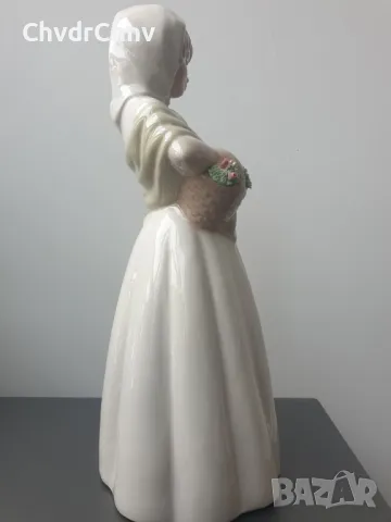 MIRMASU Valencia статуетка 29см/2бр голяма МИРМАСУ Валенсия испанска порцеланова фигура на цветарка, снимка 8 - Статуетки - 47142385