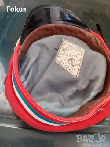 Стара студентска, ученическа фуражка, шапка етикет - Соц., снимка 4 - Антикварни и старинни предмети - 53270827