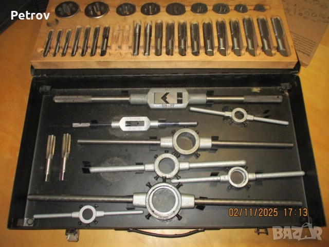 VÖLKEL - HSS - M8-M24 - MADE IN GERMANY - ВИСОКОКАЧЕСТВЕН ПРОФЕСИОНАЛЕН Комплект метчици и плашки !!, снимка 2 - Шублери - 52396441