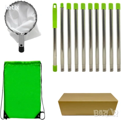 Уред за събиране на плодове с удължителен прът-4м, снимка 3 - Градински инструменти - 53085702