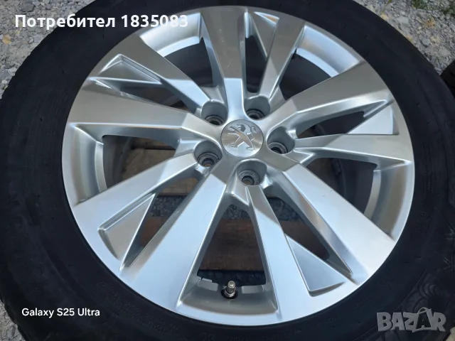 Лети джанти 17ки 5х108 Peugeot + зимни гуми 215/65/17 Michelin, снимка 4 - Гуми и джанти - 55823250