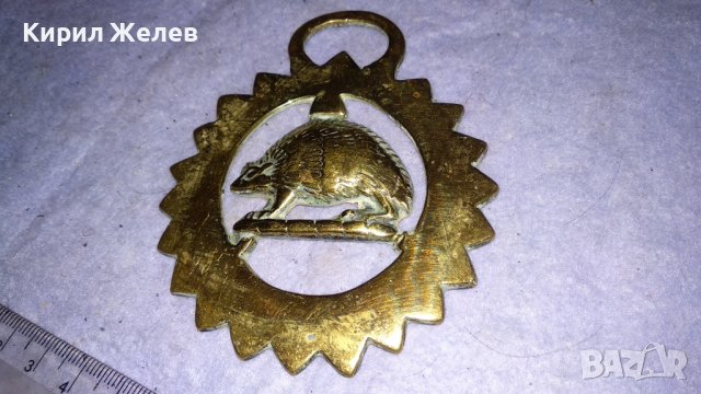 ТАРАЛЕЖ Старо БРОНЗОВО ДЕКОРАТИВНО АРТ ПАНО за СТЕНА АНГЛИЯ 34000, снимка 8 - Пана - 38928102