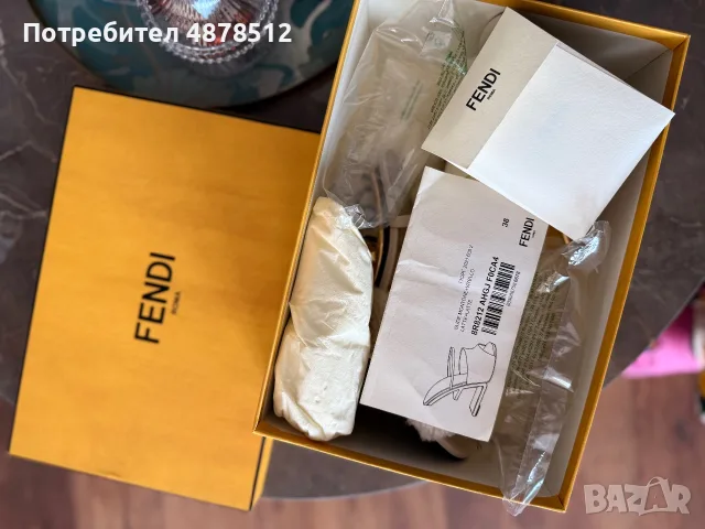 Обувки Fendi нови, снимка 5 - Дамски елегантни обувки - 55904636