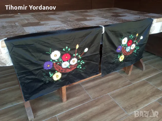 Бродирана калъфка за възглавница - 2 броя., снимка 9 - Антикварни и старинни предмети - 47589470