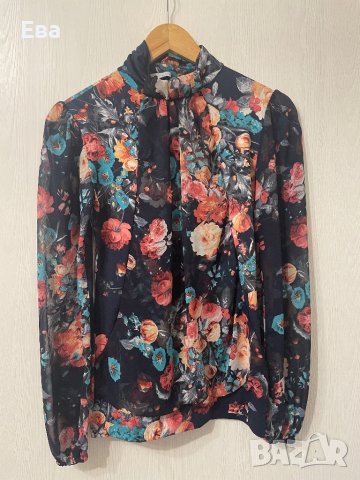 Елегантна блуза S size, снимка 1 - Блузи с дълъг ръкав и пуловери - 42219021