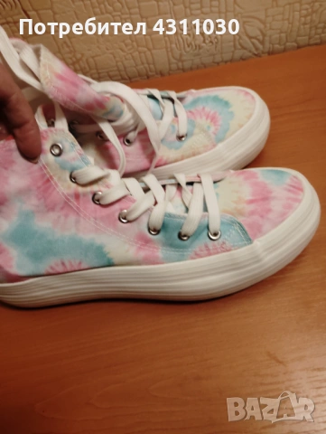 Високи цветни кецове нови, номер 41, снимка 6 - Кецове - 53427683