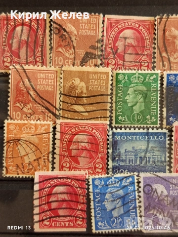 Стари пощенски марки от цял свят смесени АМЕРИКАНСКИ ПРЕЗИДЕНТИ за КОЛЕКЦИЯ 51601, снимка 2 - Филателия - 53218234