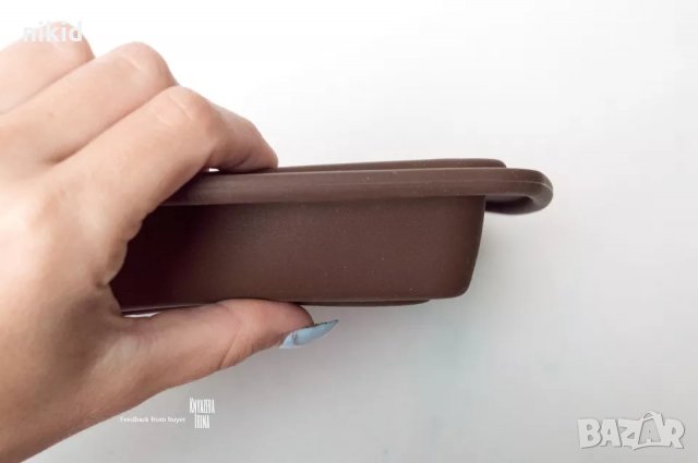 квадрат квадратна кексова форма за кекс блат торта пица пай нисък силиконов молд форма , снимка 3 - Форми - 35871767