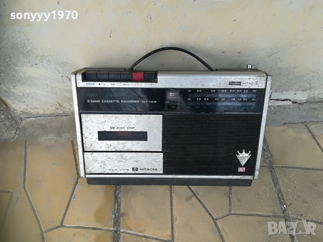 HITACHI ANTIQUE 0404222025, снимка 7 - Радиокасетофони, транзистори - 36345143