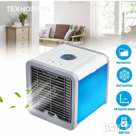 
Преносим охладител за въздух с вода с 7 цветна LED светлина 
, снимка 4 - Климатици - 41495249