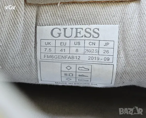Мъжки кецове Guess Ganova - 41 , снимка 4 - Кецове - 50155048