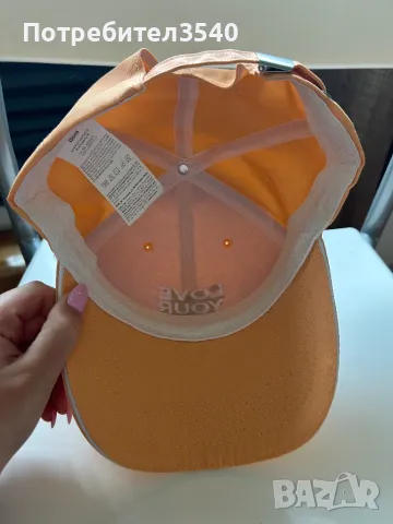 Оранжева шапка с козирка ISDIN, снимка 3 - Шапки - 50204086