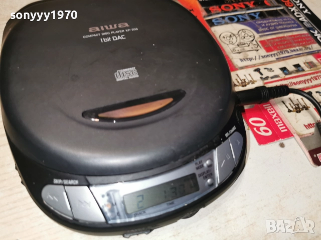 AIWA XP-205 CD WALKMAN-ВНОС SWISS 2112251749, снимка 3 - CD дискове - 52867709