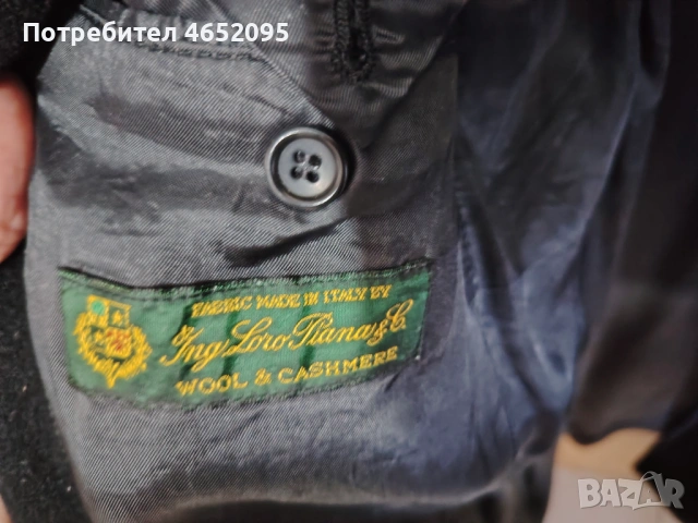 Оригинално палто на марката Loro Piana, снимка 5 - Палта - 53641864