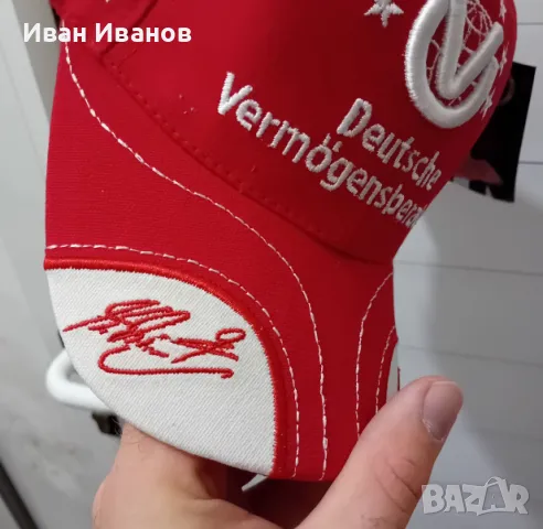 Оригинална шапка на Михаел Шумахер с автограф, снимка 9 - Фен артикули - 50399034