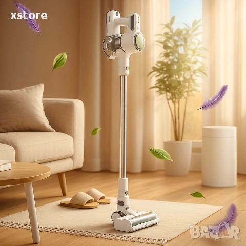 Безжична прахосмукачка Solac Turbobat Power - С HEPA филтър и LED четка