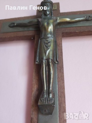 Стар кръст , Исус Христос 25х20см, снимка 7 - Други ценни предмети - 41394506