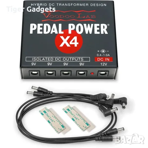 Voodoo Lab Pedal Power X4 Expander Kit – разширител за захранване на педалборд,4×9V изолирани изхода, снимка 3 - Друга електроника - 56119775
