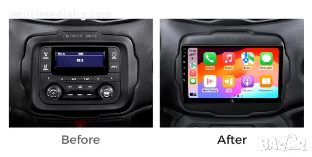 Jeep Renegade 2016 - 2020 Мултимедия Навигация Android, снимка 2 - Аксесоари и консумативи - 50067975