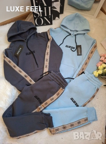 Дамски Ватирани Комплекти - лого Бродирано ⚜️Guess, снимка 3 - Спортни екипи - 53022128