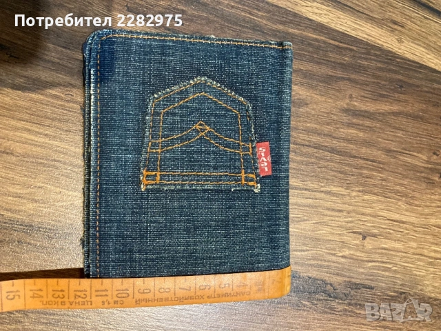дънков портфейл Levi’s , снимка 3 - Портфейли, портмонета - 53124912