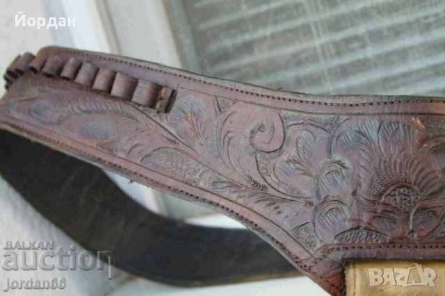 Колан от естествена кожа за "ремингтон''/''колт'' произведен в Мексико, снимка 7 - Антикварни и старинни предмети - 39710454