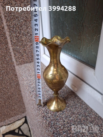 Месингова ваза, снимка 2 - Вази - 53406735