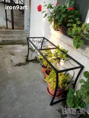маси , пейки и столове от ковано желязо, снимка 4 - Други - 40346178