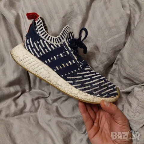  оригинални маратонки  Adidas NMD R2 PK  Primeknit номер 41,5-42, снимка 16 - Маратонки - 39903965