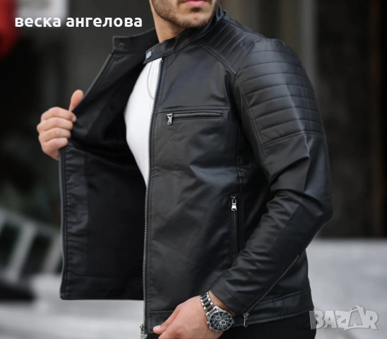 Кожени якета - дамско и 2 мъжки, снимка 3 - Якета - 52749156