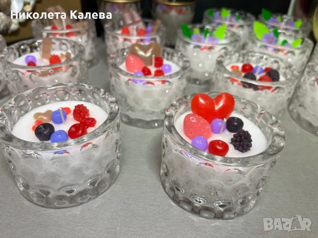 Ръчно изработени свещи от соев восък, снимка 3 - Ръчно изработени сувенири - 47969101