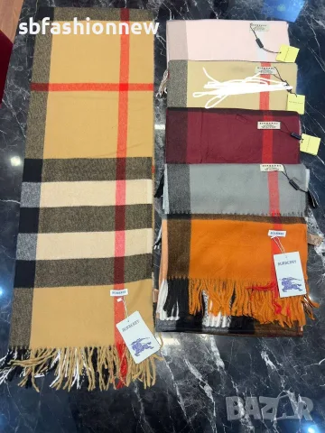 Burberry Hermes  Fendi Balenciaga кашмирени шалове, снимка 10 - Шалове - 56116140