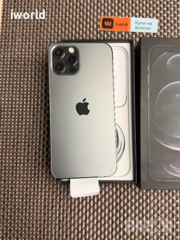 100% 🔋 256Gb⚠️ iPhone 12 Pro лизинг от 17€/мес❗️ Graphite ⚠️ КАТО НОВ, снимка 3 - Apple iPhone - 56007314