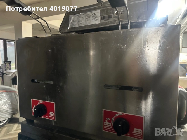 Фритюрник двоен на газ