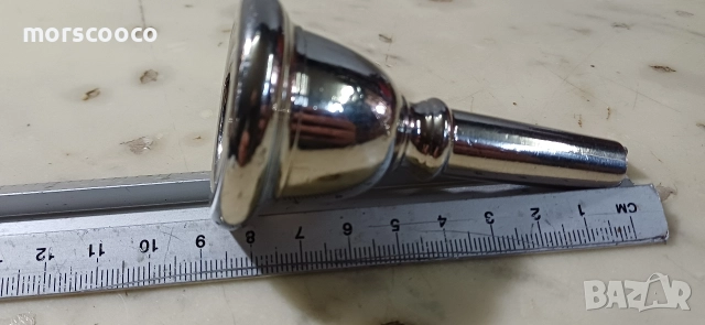 Голям мундщук със сребърно покритие , снимка 4 - Духови инструменти - 52898104