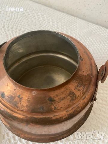 Чайник от бакър, снимка 2 - Антикварни и старинни предмети - 50930043