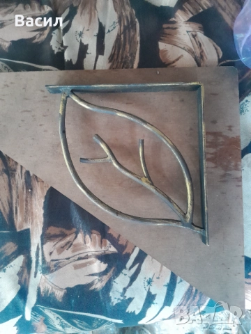 Конзоли , рафтодържачи стойки и ъгли за рафтове и етажерки от ковано желязо, снимка 10 - Други стоки за дома - 52475363