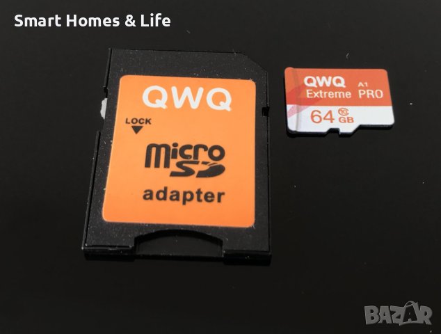 Micro SD Memory Card 64 GB Карта Памет Class 10 + Адаптер