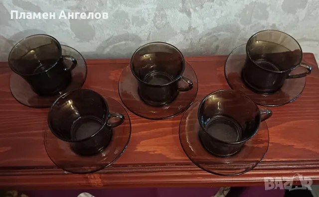 Сервиз за кафе - френски аркопал, снимка 2 - Сервизи - 48852436