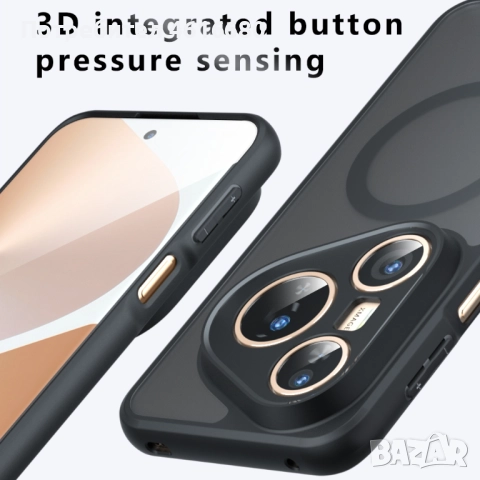 Калъф PureFrost MagSafe - Pura 80 Ultra - Frosted Black, снимка 7 - Калъфи, кейсове - 52810975