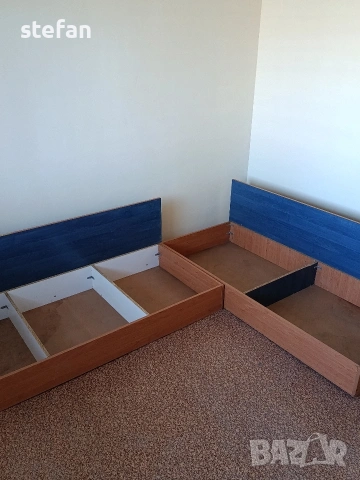 Ъглови легла с ракла, снимка 3 - Спални и легла - 53797207