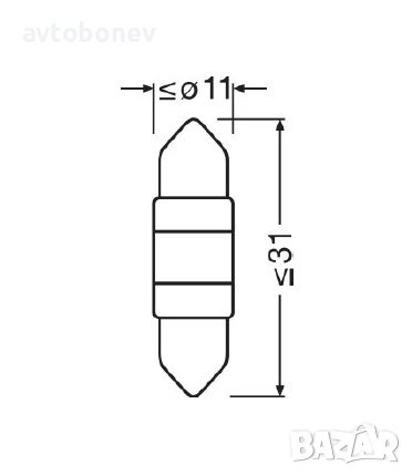 LED крушка OSRAM LEDriving SL C5W-31mm (6438DWP-01B/SV8.5-8/6000K), снимка 7 - Аксесоари и консумативи - 39007944