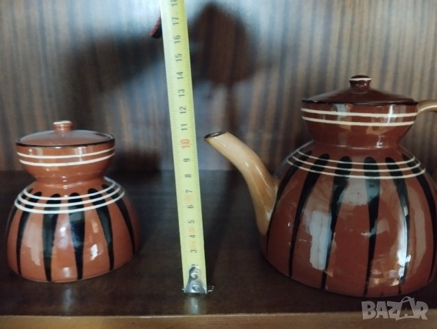 стар керамичен сервиз, снимка 2 - Антикварни и старинни предмети - 40886149