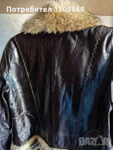 Яке от естествена кожа и естествен косъм, снимка 10 - Якета - 34491623