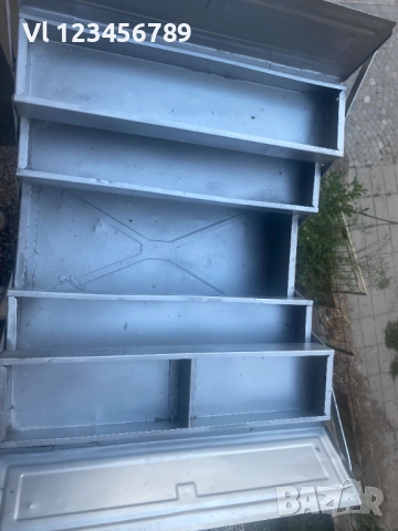 Метална кутия за инструменти тип акордеон  с 5 отделения и катинар