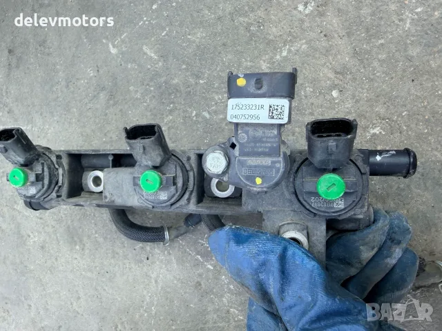 175233231R рейка с дюзи за газ от Dacia Sandero 3 1.0 TCe ECO-G, двигател H4DF480, 101 кс., 2025 г.
