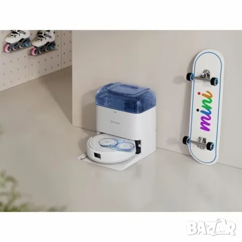 Робот прахосмукачка ECOVACS DEEBOT MINI 3200 mAh Бял 1.8 L, снимка 6 - Прахосмукачки - 55749556