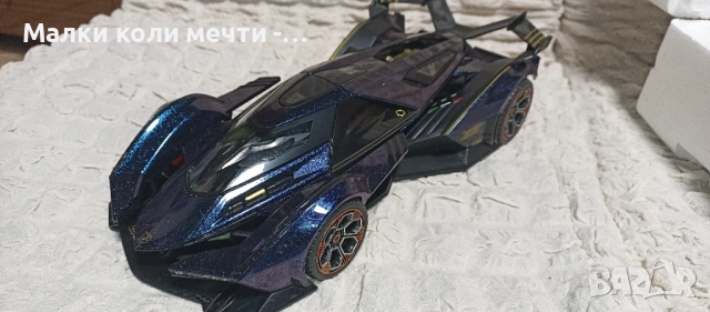 метална кола Lamborghini v12 Vision GT - 2020 . Мащаб 1:18 -, снимка 7 - Колекции - 52914335