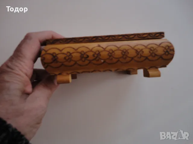 Авторска дървена кутия за бижута 6, снимка 7 - Антикварни и старинни предмети - 49633141