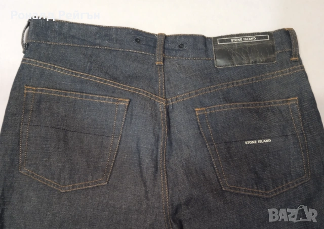 STONE ISLAND W34 MADE IN ITALY 100% оригинални дънки цвят индиго jeans Стоун Айлънд, снимка 3 - Дънки - 53235923